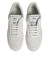Dolce & Gabbana White Miami Leather Low Top Sneakers Shoes